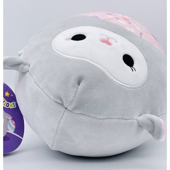 NWT Squishmallows 8” Elea Lamb Grey Pink Floral Belly Squishdate 05.30.2023 - Picture 5 of 7